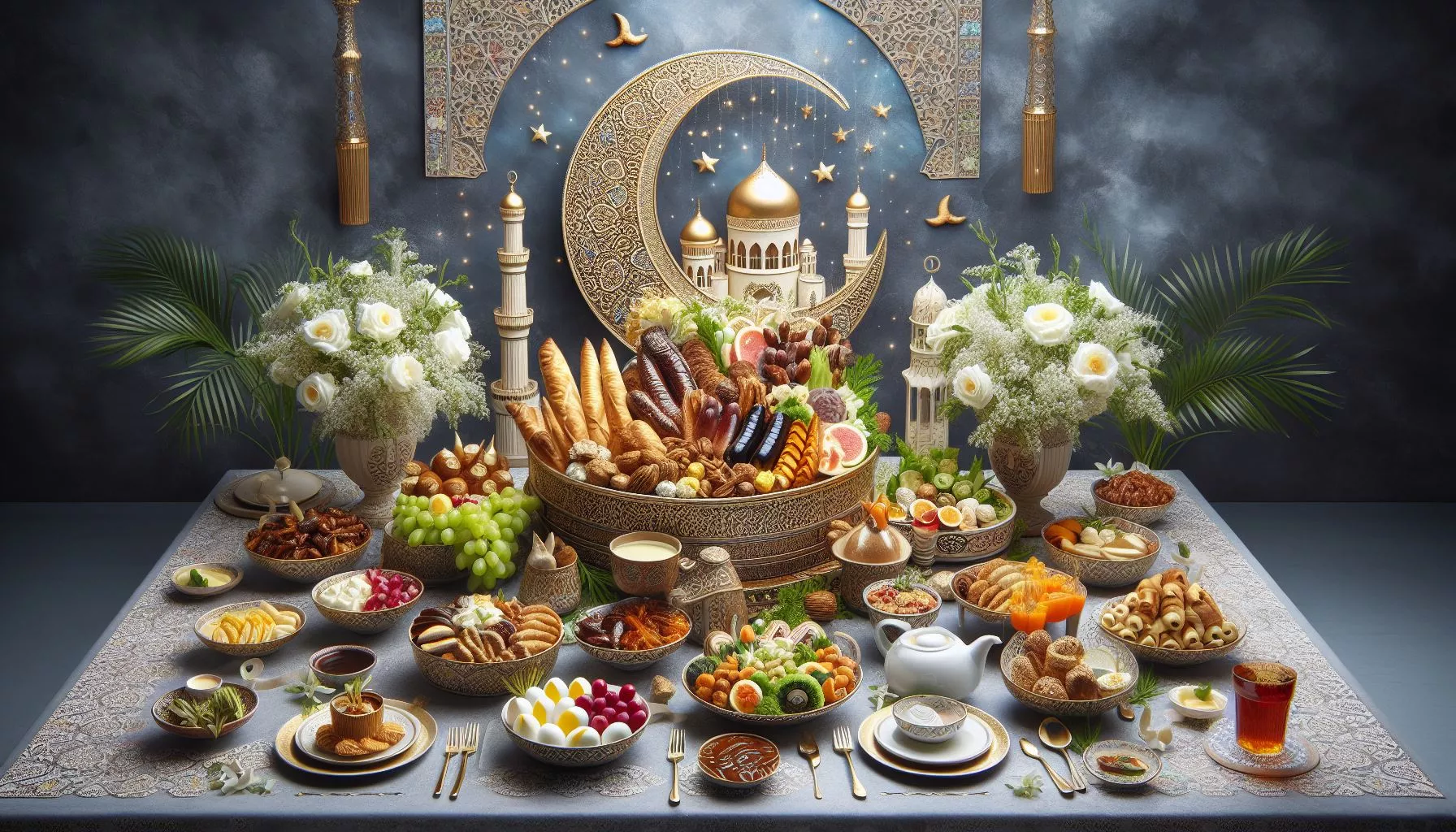 Ramazan Bayramı 2024 için yemek dekorunun düzenlenmesi (3)